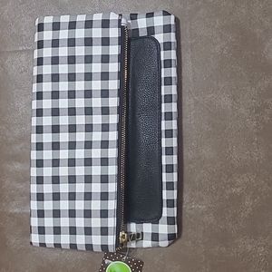 Kelly & Katie Clutch - Black/White Checkered